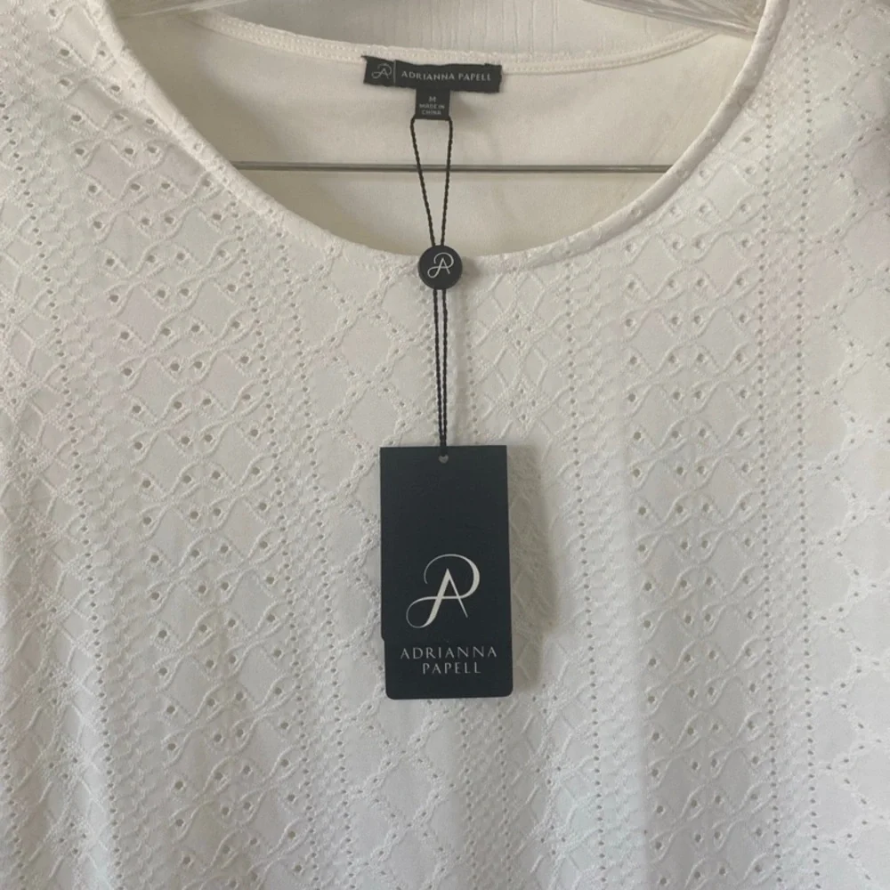 NEW Adrianna Papell Women 3/4 Sleeve Top Blouse - Picture 3 of 5